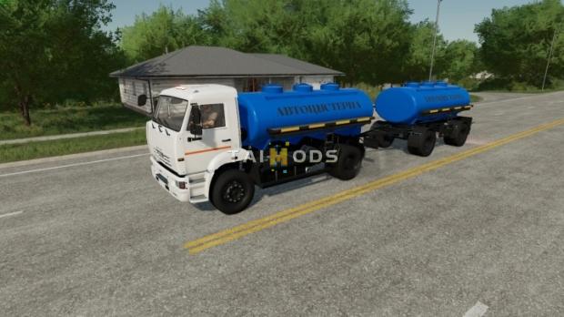FS22 - Kamaz 53605 Tank with Trailer NefAZ 8602 V1.0 (1.14) FS22 - Kamaz 53605 Tank with Trailer NefAZ 8602 V1.0 (1.14)