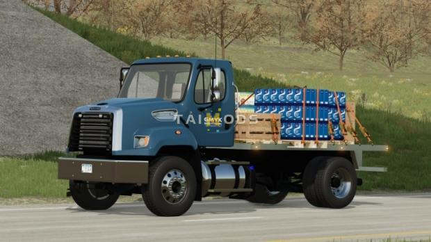 FS22 - Freightliner 108SD Short Flatbed V2.0 (1.13)
