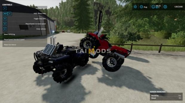 FS22 - Honda Rancher Lifted V1.0 (1.7) FS22 - Honda Rancher Lifted V1.0 (1.7)
