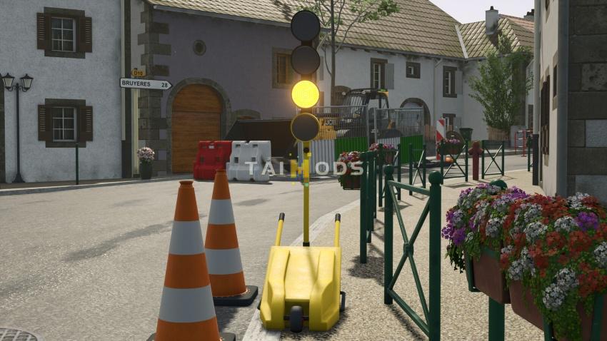 FS25 - Temporary Worksite Signal V1.1 () FS25 - Temporary Worksite Signal V1.1 ()