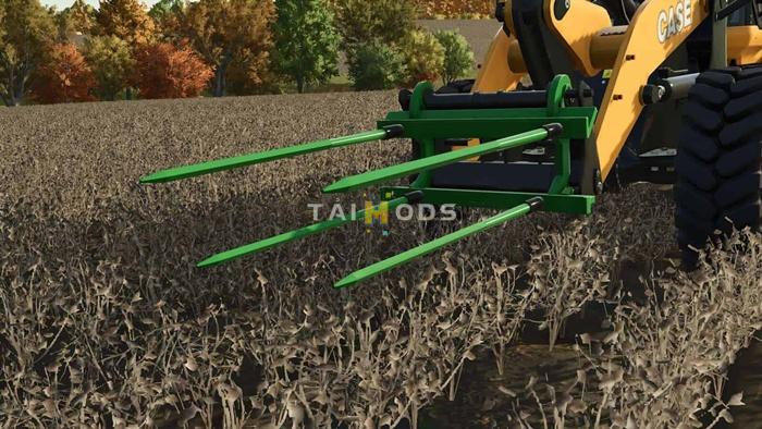 FS25 - Round Cotton Module Spear For Wheel Loaders V1.0 () FS25 - Round Cotton Module Spear For Wheel Loaders V1.0 ()