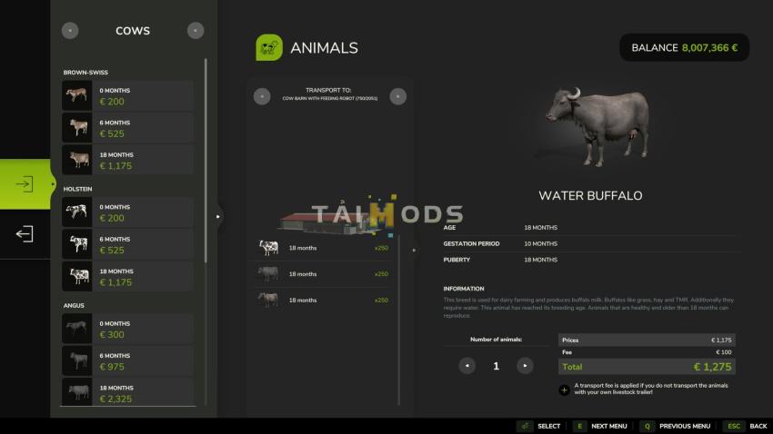 FS25 - Bigger Animal Barns V1.1 () FS25 - Bigger Animal Barns V1.1 ()