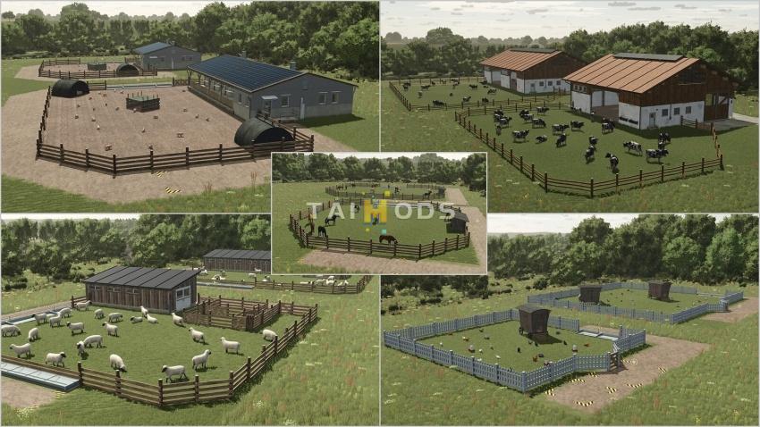 FS25 - Animals Placeables Pack V1.0 ()
