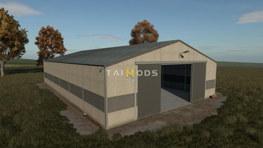 FS25 - Concrete Panel Grain Shed V1.0 () FS25 - Concrete Panel Grain Shed V1.0 ()