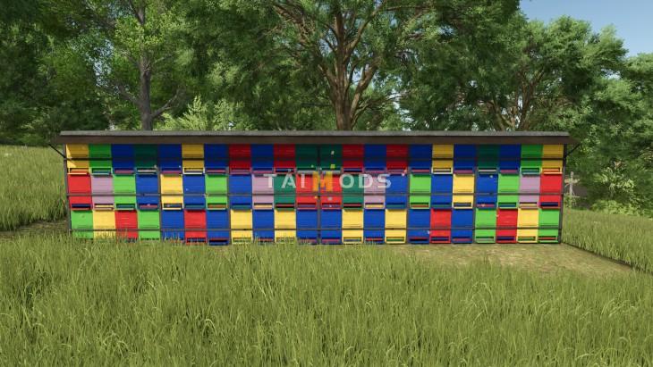 FS25 - Beehive Xtra-Large Pack V1.1 () FS25 - Beehive Xtra-Large Pack V1.1 ()