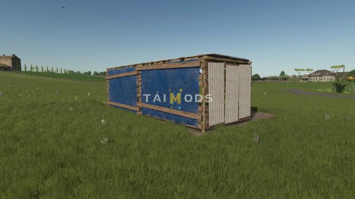 FS25 - Small Rustic Bale Shed V1.0 ()