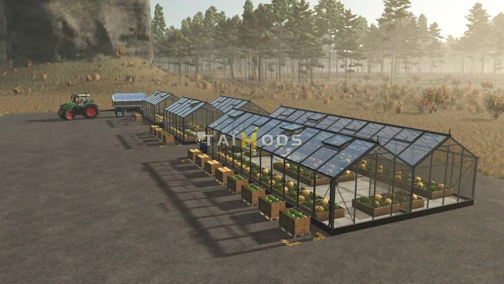 FS25 - Pumpkin Melon Watermelon Greenhouses V1.0 () FS25 - Pumpkin Melon Watermelon Greenhouses V1.0 ()