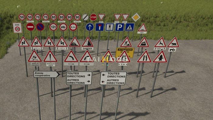 FS25 - Placeable French Panels V1.0 () FS25 - Placeable French Panels V1.0 ()