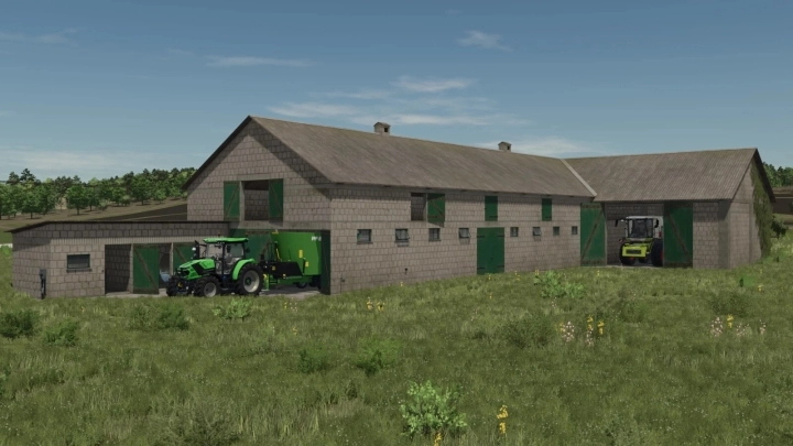 FS25 - Big White Cow Barn V1.0 () FS25 - Big White Cow Barn V1.0 ()