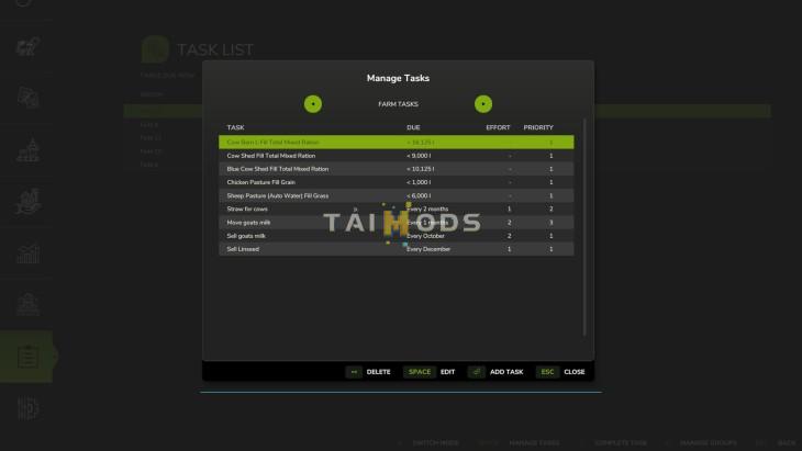 FS25 - Task List V1.2 () FS25 - Task List V1.2 ()