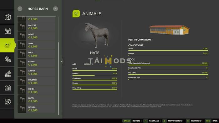 FS25 - Better Horse Value V1.0 () FS25 - Better Horse Value V1.0 ()