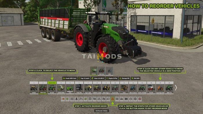 FS25 - Quick Selector V1.0 () FS25 - Quick Selector V1.0 ()