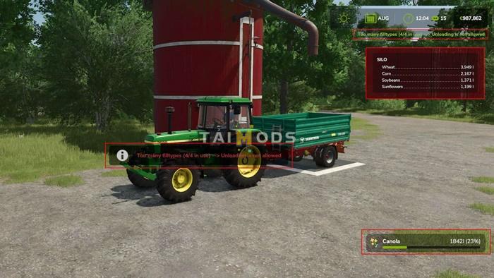 FS25 - Silo Filltype Limiting V1.0 () FS25 - Silo Filltype Limiting V1.0 ()