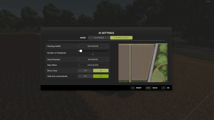 FS25 - Auto-Disable Steering Assist Lines V1.0 () FS25 - Auto-Disable Steering Assist Lines V1.0 ()