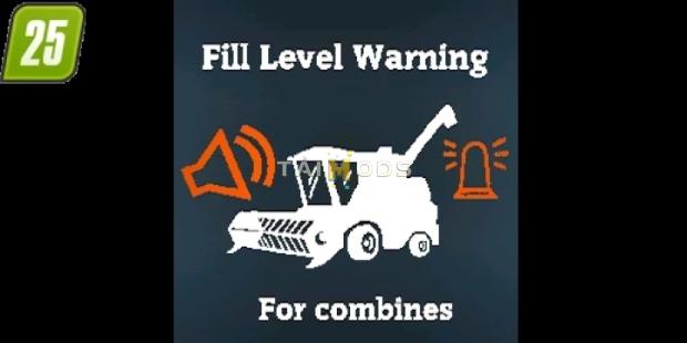 FS25 - Filllevel Warning V1.0 () FS25 - Filllevel Warning V1.0 ()