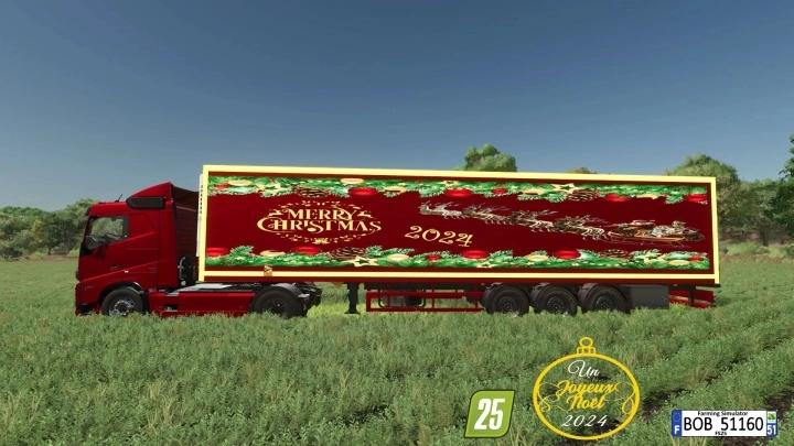 FS25 - Merry Christmas Happy New Year Semi Trailer V1.0 () FS25 - Merry Christmas Happy New Year Semi Trailer V1.0 ()