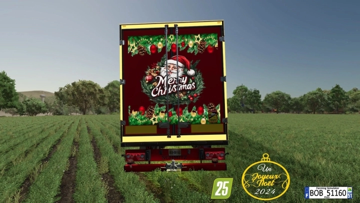 FS25 - Merry Christmas Happy New Year Semi Trailer V1.0 () FS25 - Merry Christmas Happy New Year Semi Trailer V1.0 ()