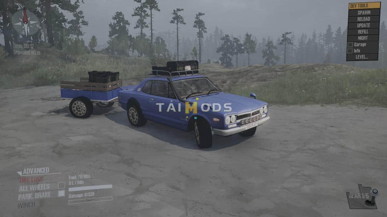 Spintires:Mudrunner - Nissan 2000 GT-R Mod V1.0 (V14.08.19) Spintires:Mudrunner - Nissan 2000 GT-R Mod V1.0 (V14.08.19)