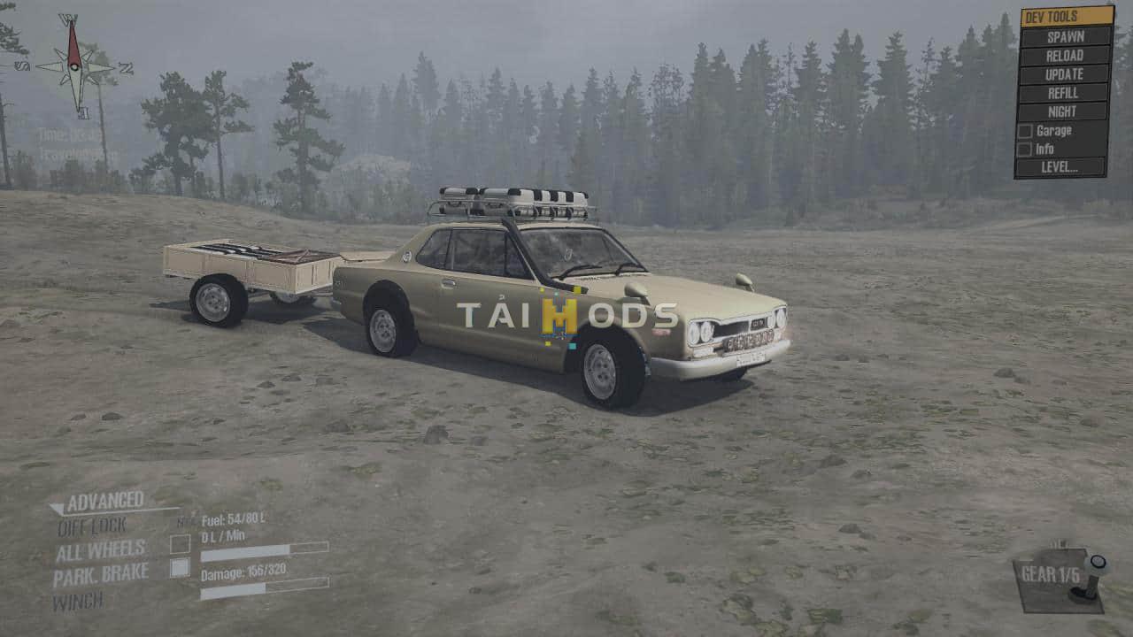 Spintires:Mudrunner - Nissan 2000 GT-R Mod V1.0 (V14.08.19) Spintires:Mudrunner - Nissan 2000 GT-R Mod V1.0 (V14.08.19)