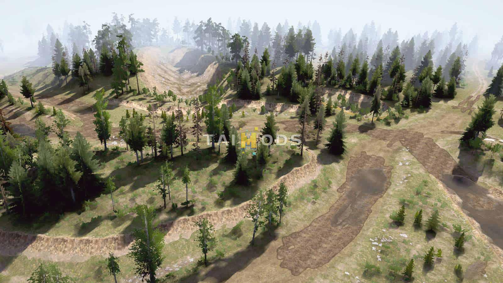 Spintires:Mudrunner - Two Lakes Map (V14.08.19)