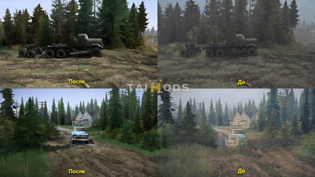 SpinTires:Mudrunner - Realistic Lossless Graphics V2.4 (V22.03.19) SpinTires:Mudrunner - Realistic Lossless Graphics V2.4 (V22.03.19)