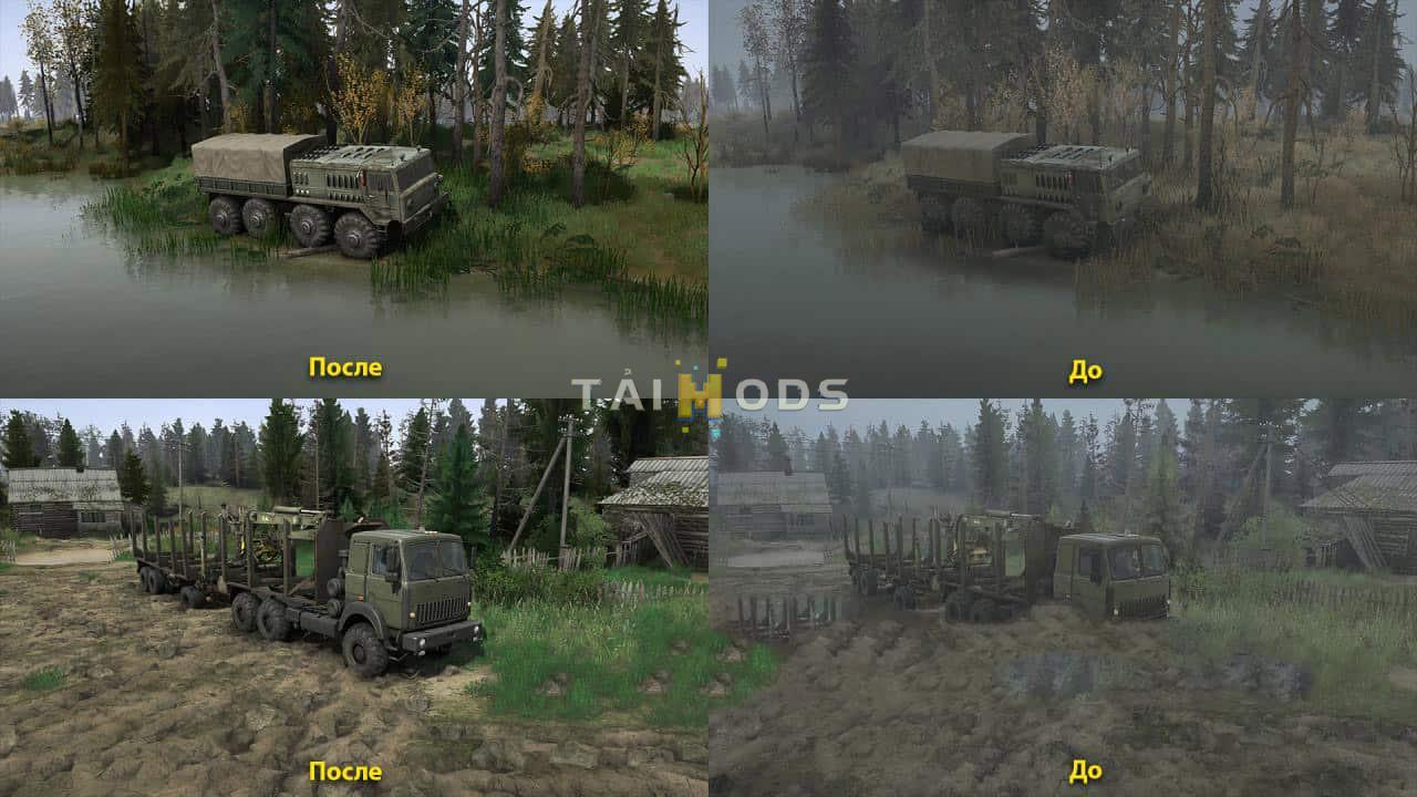 SpinTires:Mudrunner - Realistic Lossless Graphics V2.4 (V22.03.19) SpinTires:Mudrunner - Realistic Lossless Graphics V2.4 (V22.03.19)