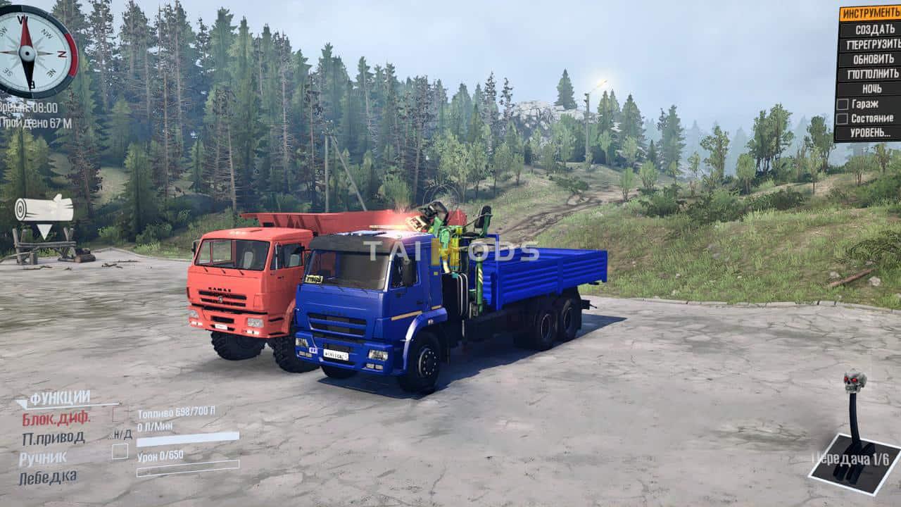 Spintires:Mudrunner - Kamaz Pack V2 (V10.06.19) Spintires:Mudrunner - Kamaz Pack V2 (V10.06.19)