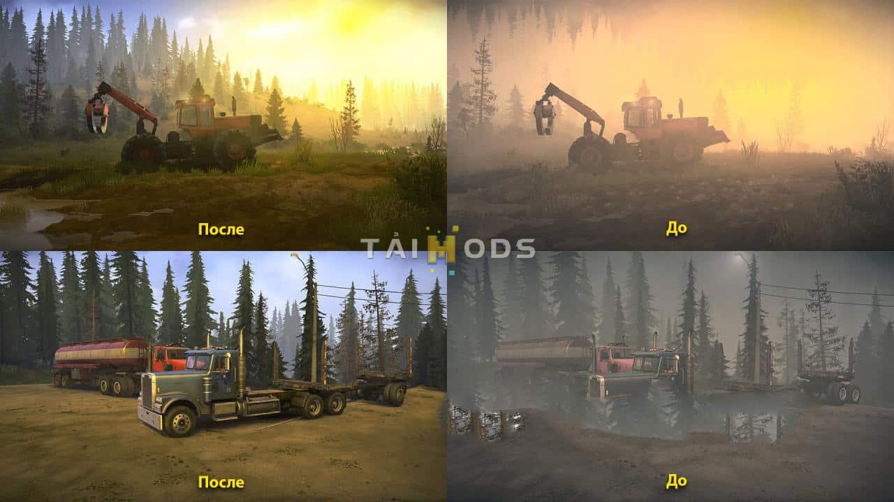 Spintires:Mudrunner - Realistic Graphics Adega Mod Pack v1.6 (V14.08.19) Spintires:Mudrunner - Realistic Graphics Adega Mod Pack v1.6 (V14.08.19)