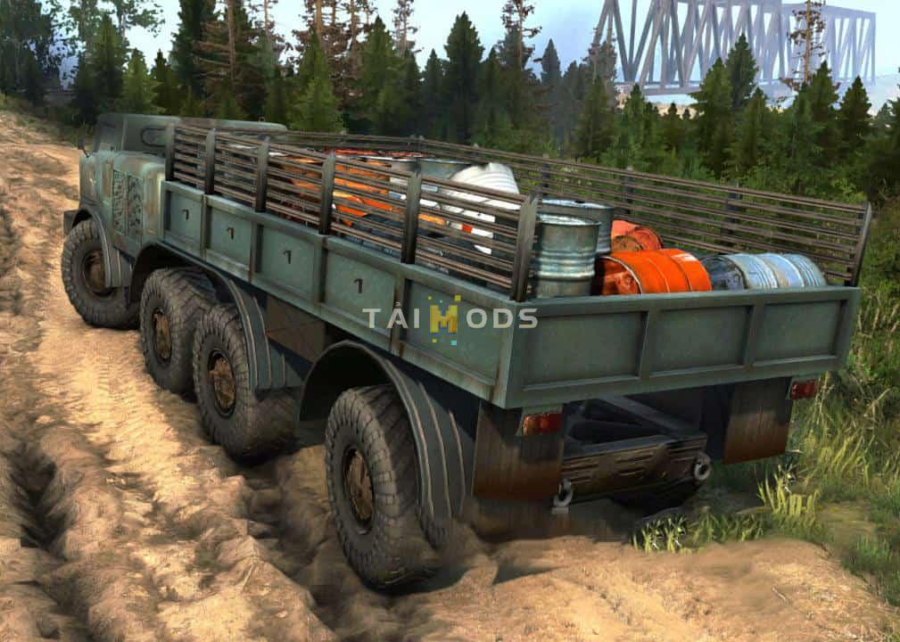 Spintires:Mudrunner - ZiL 135 LM Textures Mod V1.0 (V14.08.19)