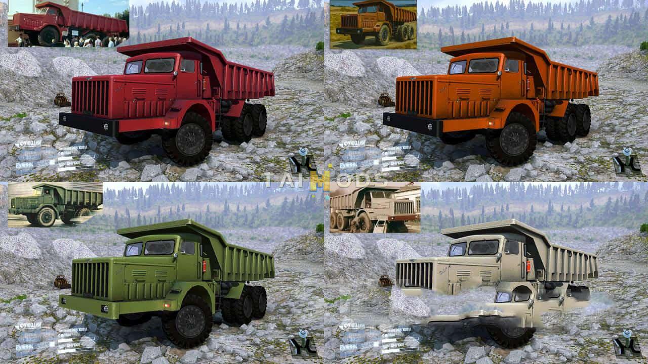 Spintires:Mudrunner - Texture Pack (8 PCS) for Maz 530 V2 (V10.06.19)