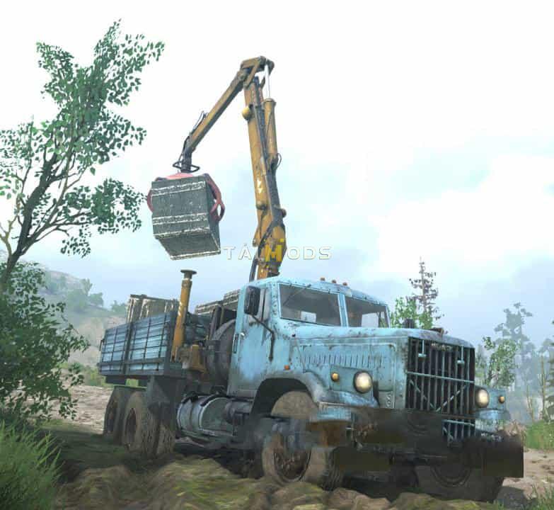 Spintires:Mudrunner - Kraz 257, EO 3323, Crane (V14.08.19)
