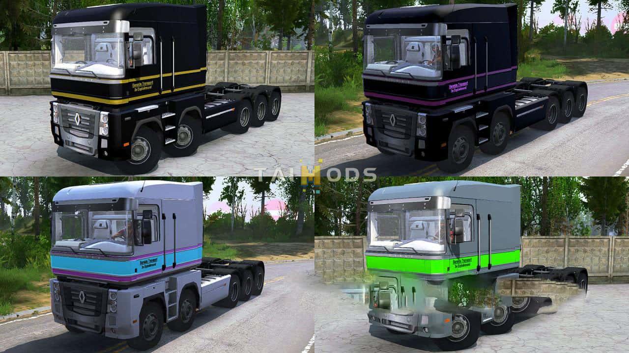 Spintires:Mudrunner - Texture Pack (16 PCS) for Renault Magnum 8x8 V1 (V14.08.19) Spintires:Mudrunner - Texture Pack (16 PCS) for Renault Magnum 8x8 V1 (V14.08.19)