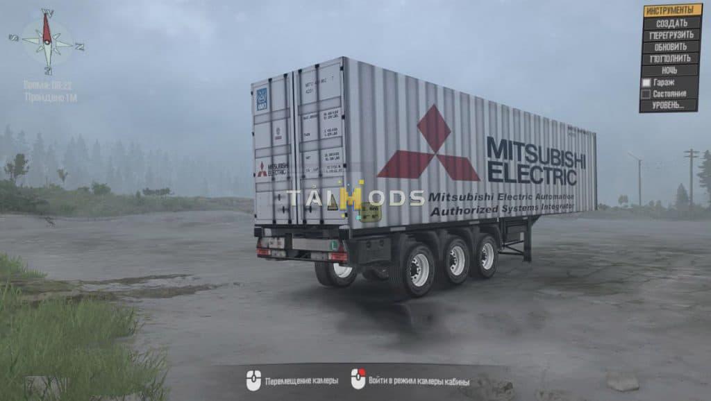 Spintires:Mudrunner - Semi Trailer Mitsubishi Container Ship V1.0 (V14.08.19) Spintires:Mudrunner - Semi Trailer Mitsubishi Container Ship V1.0 (V14.08.19)