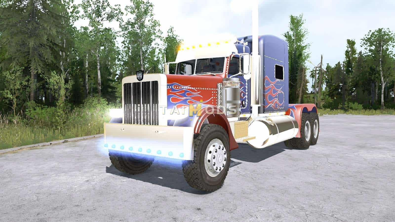 Spintires:Mudrunner - Peterbilt 389 Optimus Prime Truck (V14.08.19) Spintires:Mudrunner - Peterbilt 389 Optimus Prime Truck (V14.08.19)
