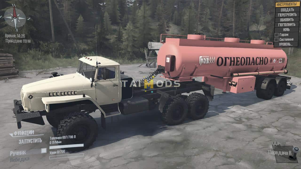 Spintires:Mudrunner - Ural-4320 Truck V18.10.20 (V14.08.19)