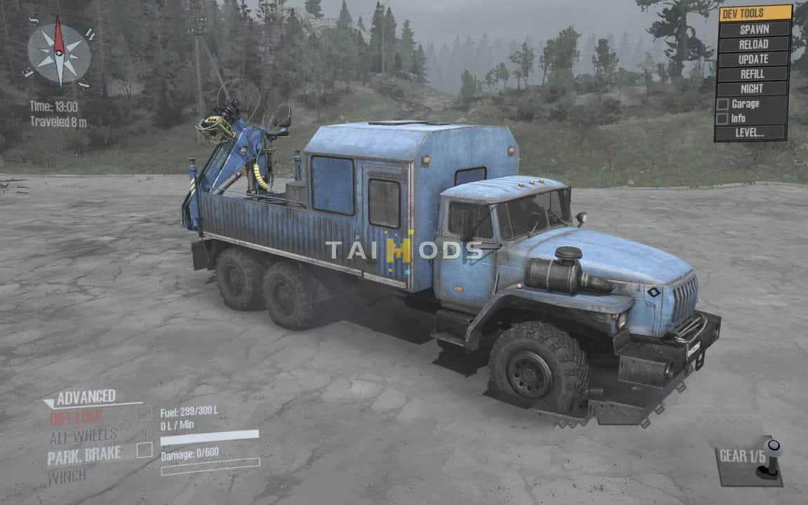 Spintires:Mudrunner - Ural 4320-40 Truck V2.0 (V10.06.19) Spintires:Mudrunner - Ural 4320-40 Truck V2.0 (V10.06.19)