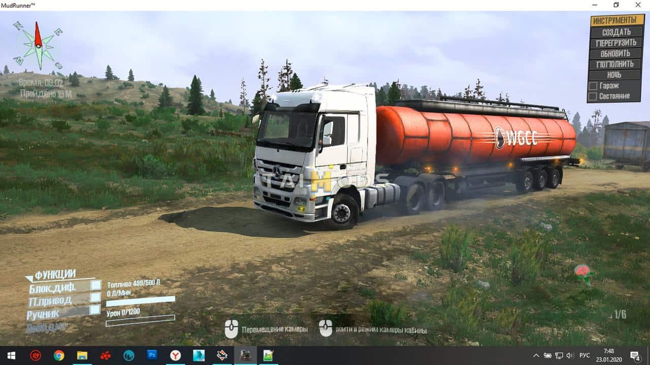 Spintires:Mudrunner - Mercedes-Benz Actros Truck V23.01.20 (V14.08.19) Spintires:Mudrunner - Mercedes-Benz Actros Truck V23.01.20 (V14.08.19)