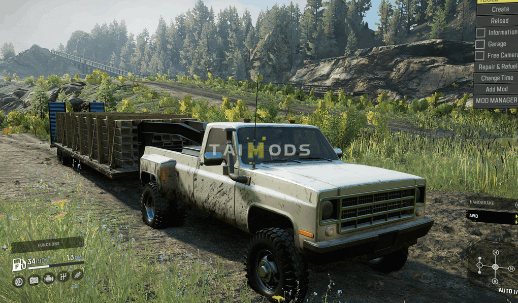 SnowRunner - Delta Pickup with Gooseneck Trailer V1.0 (V10.1) SnowRunner - Delta Pickup with Gooseneck Trailer V1.0 (V10.1)