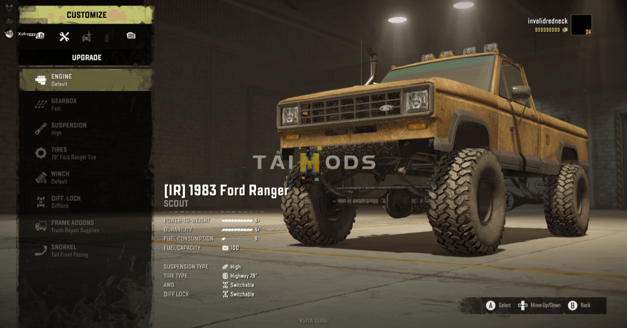 SnowRunner - IR 1983 Ford Ranger V1.3.1 (V4.9) SnowRunner - IR 1983 Ford Ranger V1.3.1 (V4.9)
