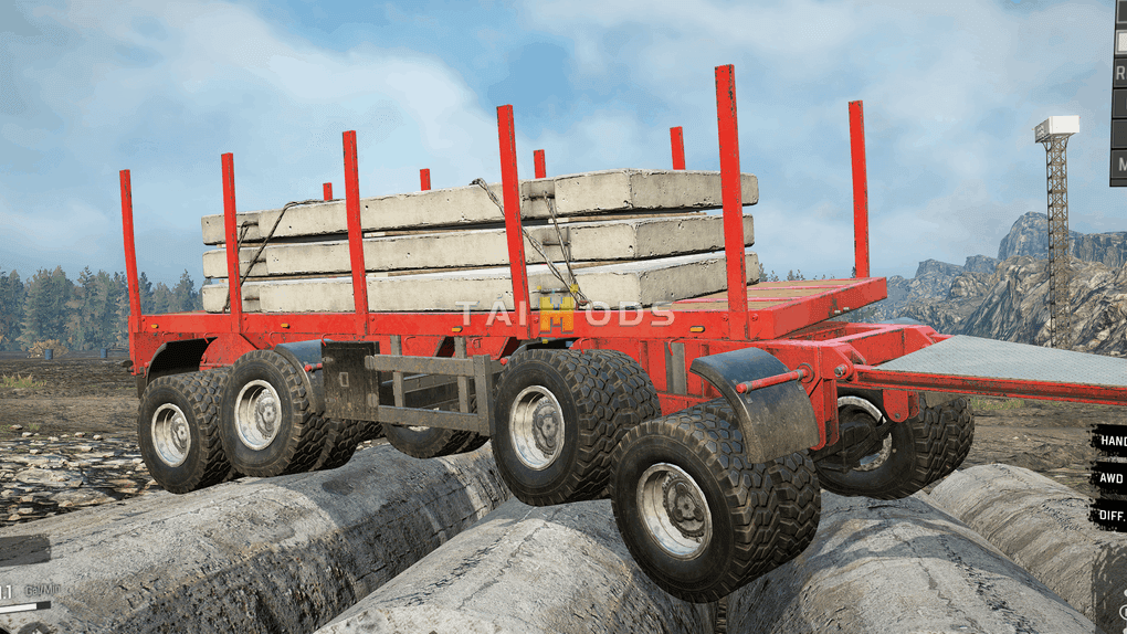 SnowRunner - Realistic Weight Off-Road Trailers V1 (V5.4) SnowRunner - Realistic Weight Off-Road Trailers V1 (V5.4)
