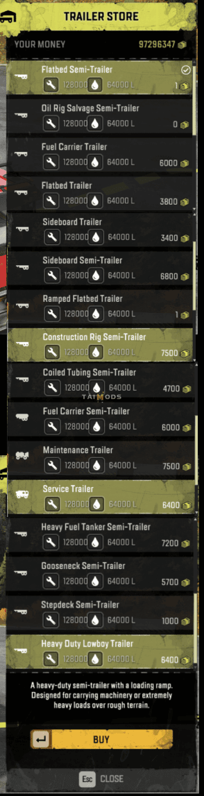SnowRunner - The Most Capacity Of Fuel, Repairs, Wheel V1.0 (V4.10) SnowRunner - The Most Capacity Of Fuel, Repairs, Wheel V1.0 (V4.10)
