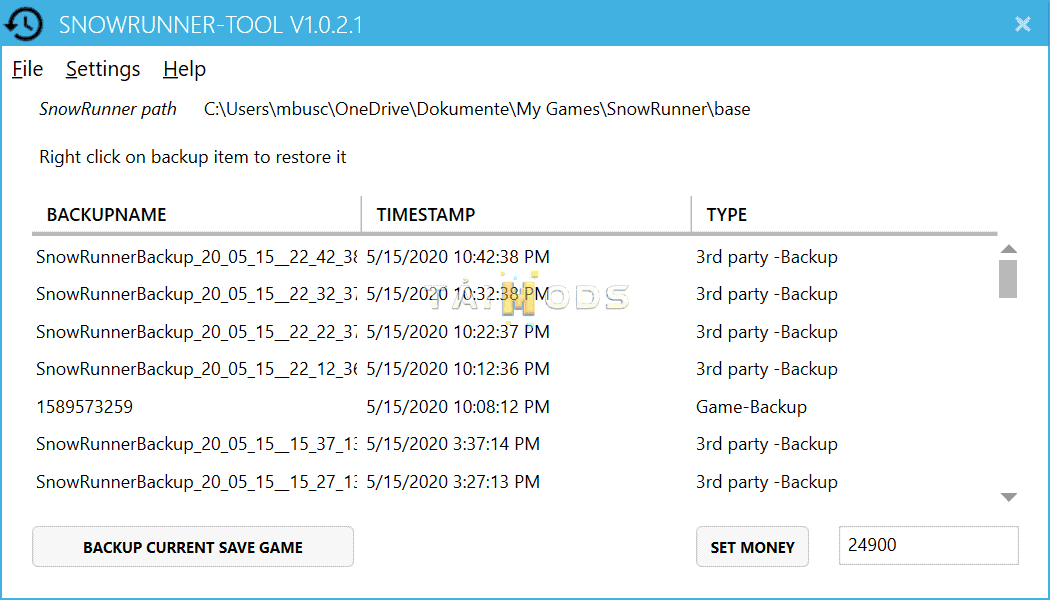 SnowRunner - Tool V1.0.2 (V4.8) SnowRunner - Tool V1.0.2 (V4.8)