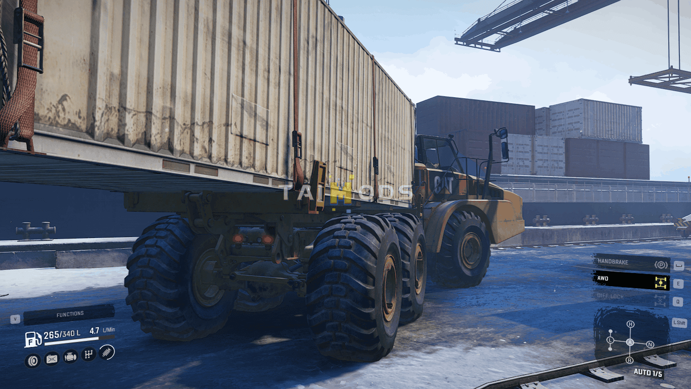 SnowRunner - CAT 745C Able to Carry Large Containers V1.0 (V4.9) SnowRunner - CAT 745C Able to Carry Large Containers V1.0 (V4.9)