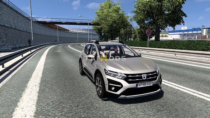 ETS2 - Dacia Sandero Stepway 2021 V1.5 (1.53.x) ETS2 - Dacia Sandero Stepway 2021 V1.5 (1.53.x)