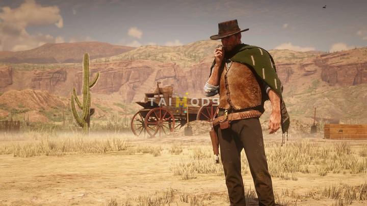 RDR2 - Green Texture for Man with No Name Poncho () RDR2 - Green Texture for Man with No Name Poncho ()
