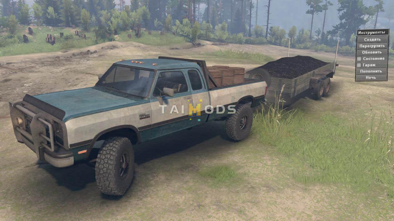 Spintires - 1991 Dodge Ram 2500 1st Gen Cummins Mod V1.0 (V1.7.x) Spintires - 1991 Dodge Ram 2500 1st Gen Cummins Mod V1.0 (V1.7.x)