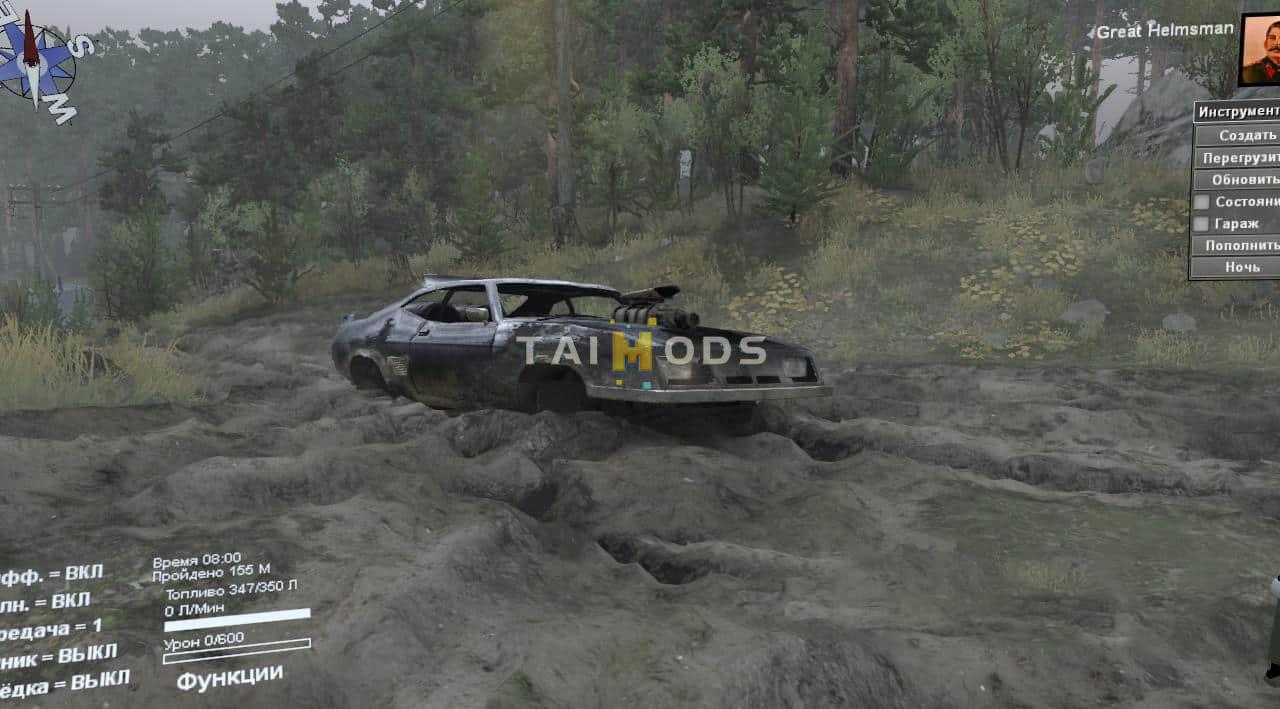 Spintires - Ford XB Falcon GT Hardtop Interceptor V1.0 (V1.7.x)