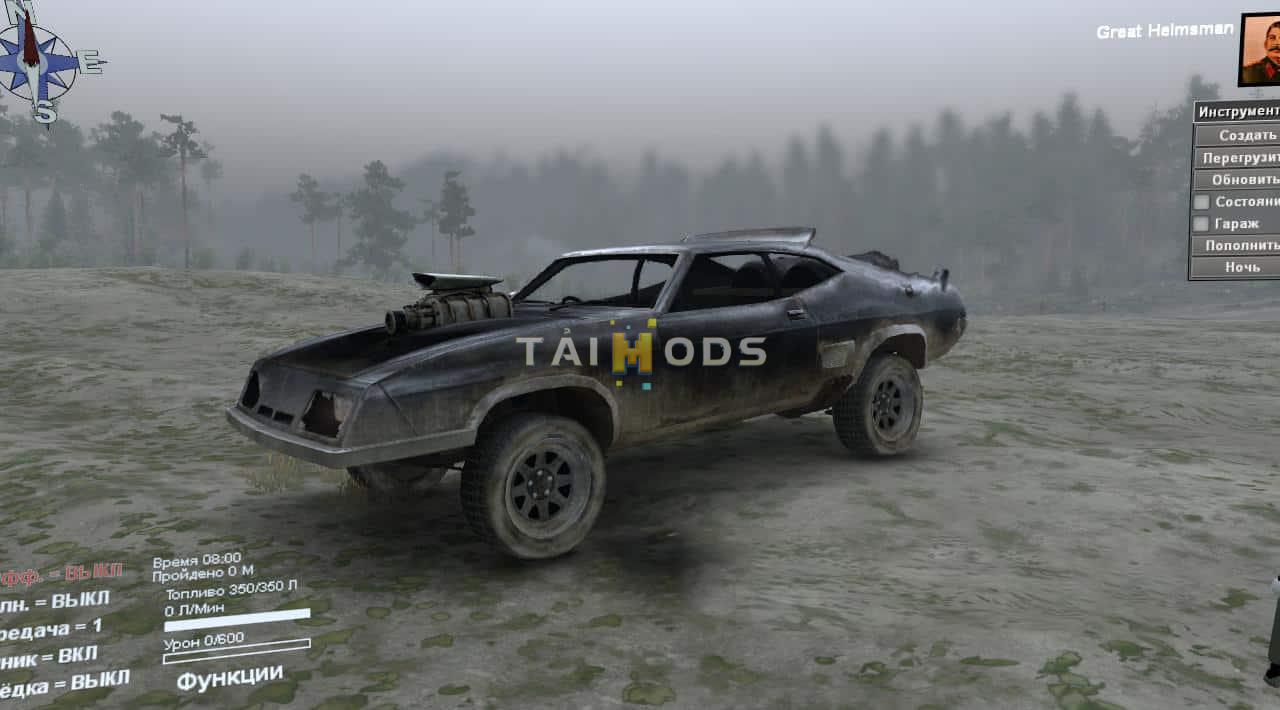 Spintires - Ford XB Falcon GT Hardtop Interceptor V1.0 (V1.7.x)