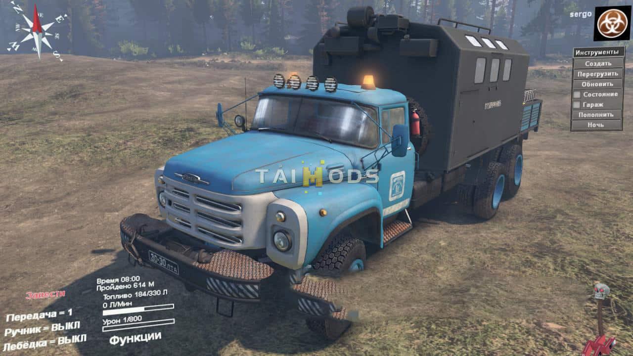 Spintires - ZiL 133RS Popovich Truck V1 (V03.03.16)
