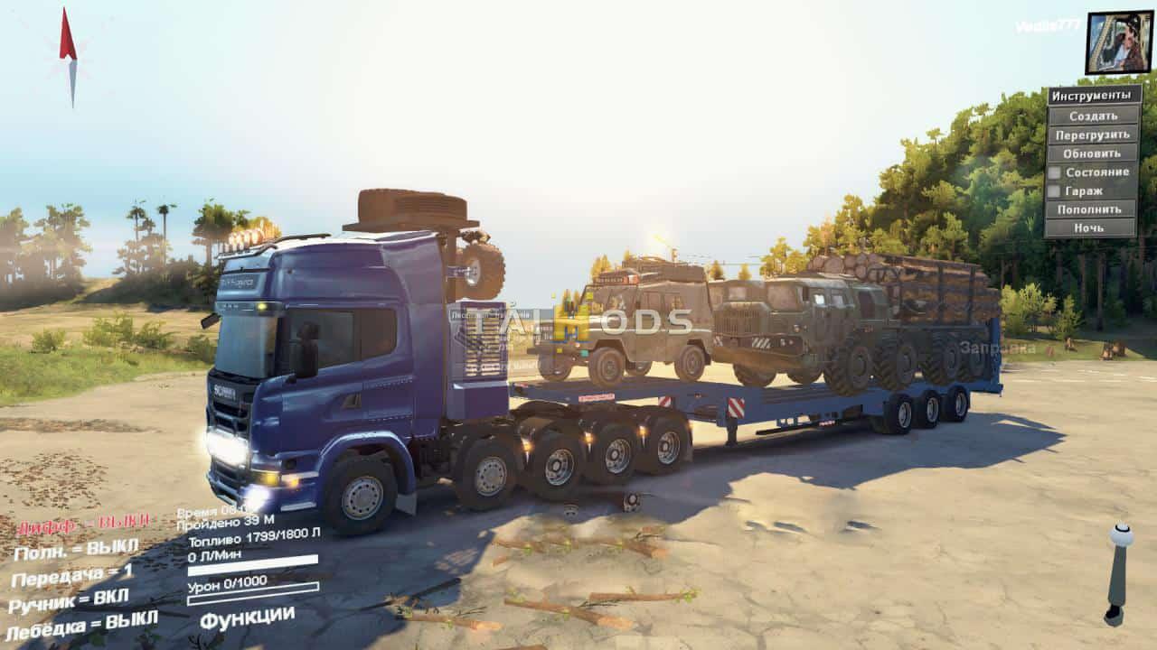 Spintires - Scania R730 10x10 Truck V2.0 (V03.03.16) Spintires - Scania R730 10x10 Truck V2.0 (V03.03.16)
